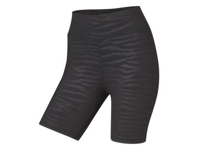 CRIVIT Dames fietsshort (S (36/38), Zwart met print)