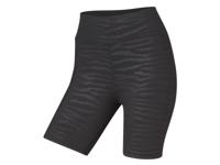 CRIVIT Dames fietsshort (S (36/38), Zwart met print)