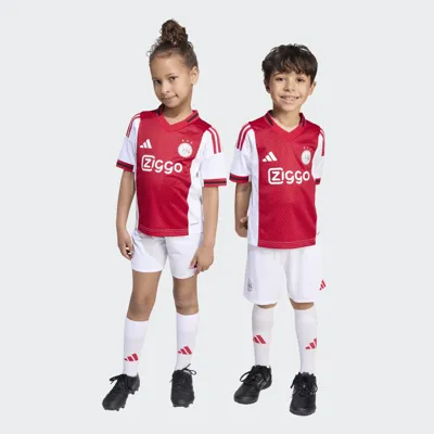 Ajax Minikit Thuis 2025/2026 - Maat 110 - Kleur: RoodWit | Soccerfanshop