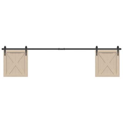 VidaXL Ophangset voor schuifdeur 213 cm koolstofstaal
