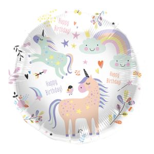Folat BV Folieballon happy birthday unicorns 45cm.