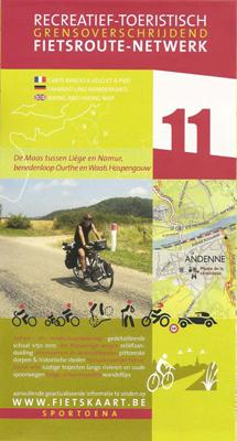 Fietskaart 11 Fietsroute-Netwerk Tussen Luik en Namen | Sportoena