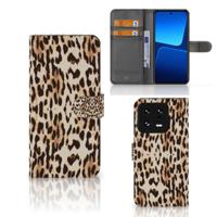 Xiaomi 13 Pro | Telefoonhoesje | Met pasjeshouder | Leopard