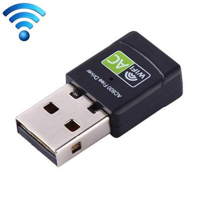 AC600Mbps 2.4GHz & 5GHz Dual-Band USB 2.0 WiFi gratis Drive Adapter externe netwerkkaart