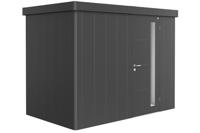 Biohort Metalen tuinhuis Neo - Enkele deur - Donkergrijs - 1C (292x180 cm)- Plat dak- Metaal- Biohort