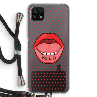 Yolo Denise: Samsung Galaxy A22 5G Transparant Hoesje met koord