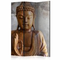 Vouwscherm- Boeddha  135x172cm gemonteerd geleverd, dubbelzijdig geprint (kamerscherm) - thumbnail