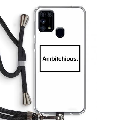 Ambitchious: Samsung Galaxy M31 Transparant Hoesje met koord