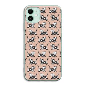Zwarte poes: iPhone 11 Transparant Hoesje