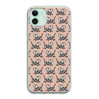 Zwarte poes: iPhone 11 Transparant Hoesje Zwarte poes: iPhone 11 Transparant Hoesje