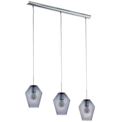 Eglo HanglampMurmillo 3-lichts chroom met smoke - 96774