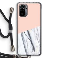 A touch of peach: Xiaomi Redmi Note 10 Pro Transparant Hoesje met koord