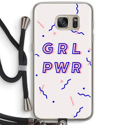 GRL PWR: Samsung Galaxy S7 Transparant Hoesje met koord
