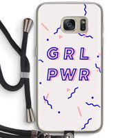 GRL PWR: Samsung Galaxy S7 Transparant Hoesje met koord
