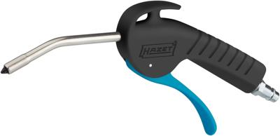 HAZET Uitblaaspistool · 100 mm · geluidsarm · met gebogen buis 9040P-3 · Lengte: 255 mm