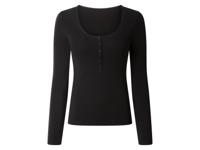 esmara Dames longsleeve (Zwart, L (44/46))