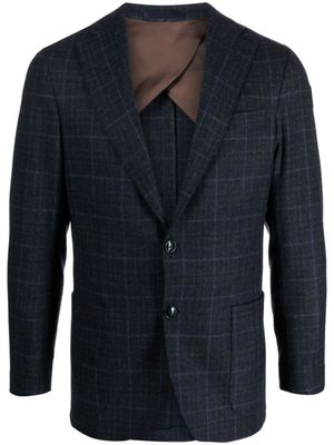 Barba Blazer met enkele rij knopen - Blauw Barba Blazer met enkele rij knopen - Blauw