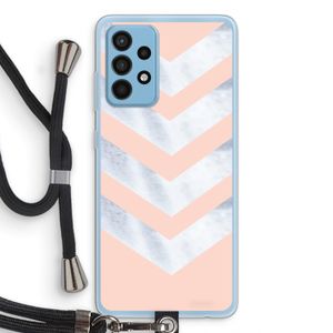 Marmeren pijlen: Samsung Galaxy A52 Transparant Hoesje met koord