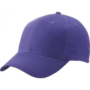 Baseball cap 6-panel paars voor volwassenen   -