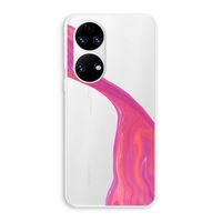 Paarse stroom: Huawei P50 Transparant Hoesje