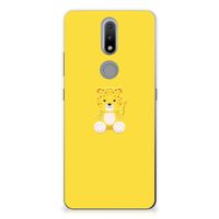 Nokia 2.4 Telefoonhoesje met Naam Baby Leopard - thumbnail