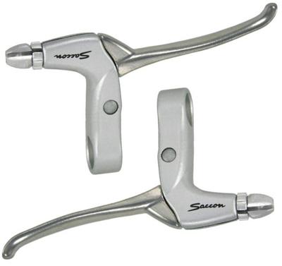 Remgreepset Saccon voor rollerbrake - 4 vingers - satijn / zilver