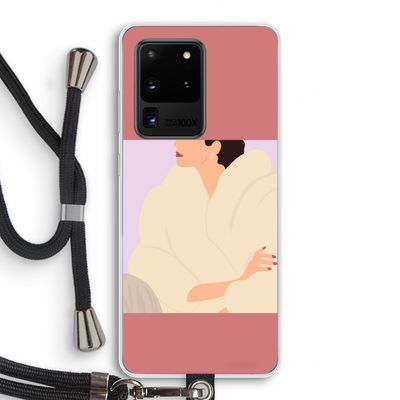 Cosy: Samsung Galaxy S20 Ultra Transparant Hoesje met koord