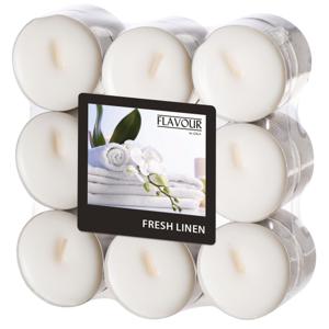 Geur theelichtjes/waxinelichtjes - 18x - Fresh Linen aroma - 4,5 branduren