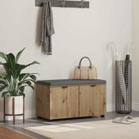 Halbank met kussen met opslag Artisan Eiken 80 x 38 x 46 cm