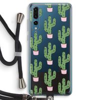 Cactus Lover: Huawei P20 Pro Transparant Hoesje met koord