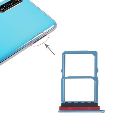 SIM-kaart lade + NM-kaart lade voor Huawei P30 (blauw)