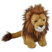 Leeuwen speelgoed artikelen leeuw knuffelbeest bruin 28 cm - thumbnail