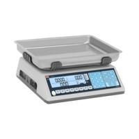 Prijs rekenweegschaal - gekalibreerd - 15 kg / 5 g - 27,8 x 32,8 cm - dubbel LCD