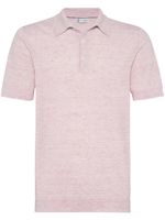 Brunello Cucinelli t-shirt à col nervuré - Rose - thumbnail