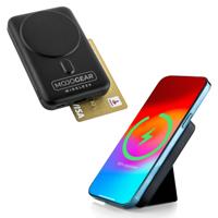 MOJOGEAR Wireless MagSafe powerbank 10.000 mAh - Magnetisch en Draadloos voor Android en iPhone - Met standaard - Wit