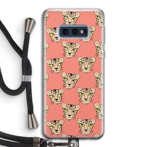 Tijger: Samsung Galaxy S10e Transparant Hoesje met koord
