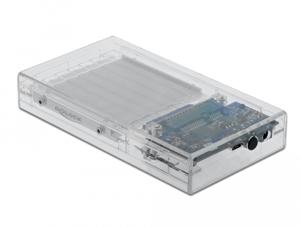 DeLOCK 42622 behuizing voor opslagstations HDD-/SSD-behuizing Transparant 2.5"