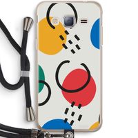 Illustratieve pop 3: Samsung Galaxy J3 (2016) Transparant Hoesje met koord