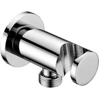 Xellanz Nara - Wandaansluitbocht met Handdouchehouder - 1/2 Inch - Chroom Xellanz Nara - Wandaansluitbocht met Handdouchehouder - 1/2 Inch - Chroom