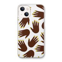 Hands dark: iPhone 13 mini Transparant Hoesje