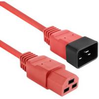 ACT Netsnoer C20 - C21 IEC60320 rood 2 m
