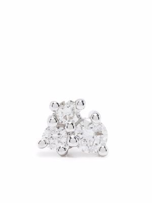 Djula bijou d'oreille 3 en or blanc 18ct serti de diamants - Argent