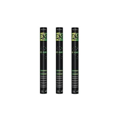 Groen supporters Confetti kanon/shooter - 3x - groen - 60 cm - St. Patricksday
