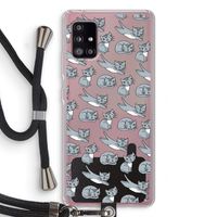 Poezen: Samsung Galaxy A51 5G Transparant Hoesje met koord