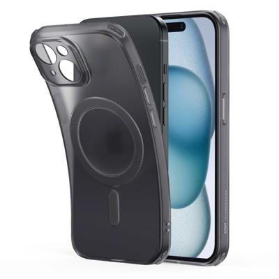 iPhone 15 Plus Zero Clear Case (HaloLock) - Frosted Black