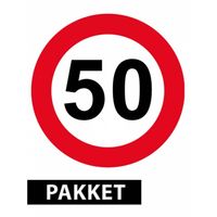 50 jaar versiering pakket - Feestpakketten