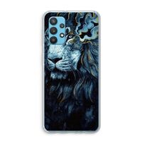 Darkness Lion: Samsung Galaxy A32 4G Transparant Hoesje
