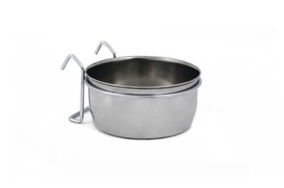 Beeztees Beeztees Coopcup Inox+Houder Hondenvoerbak 0,6L 12,5cm