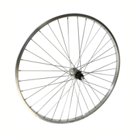 Roland achterwiel 28 vast cass 7v Alu Stand zilver zink spk