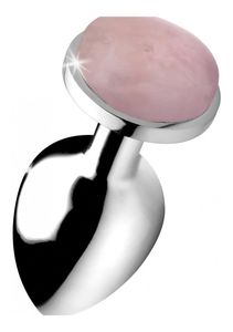 Gemstones Rose Quartz Gem Large Anal Plug